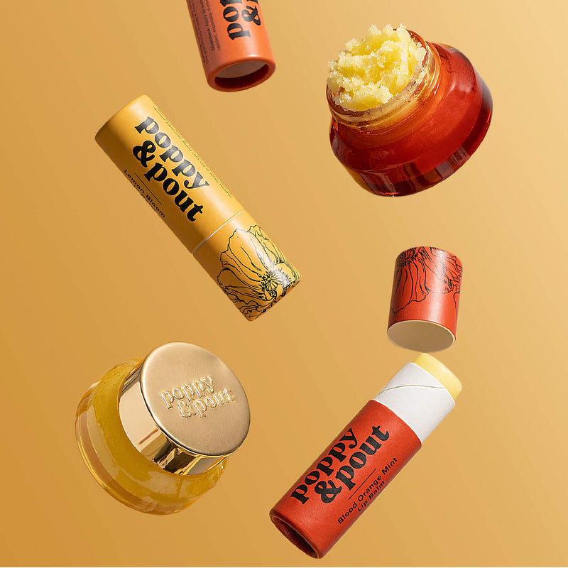 Poppy & Pout - Lip Balm - Blood Orange Mint