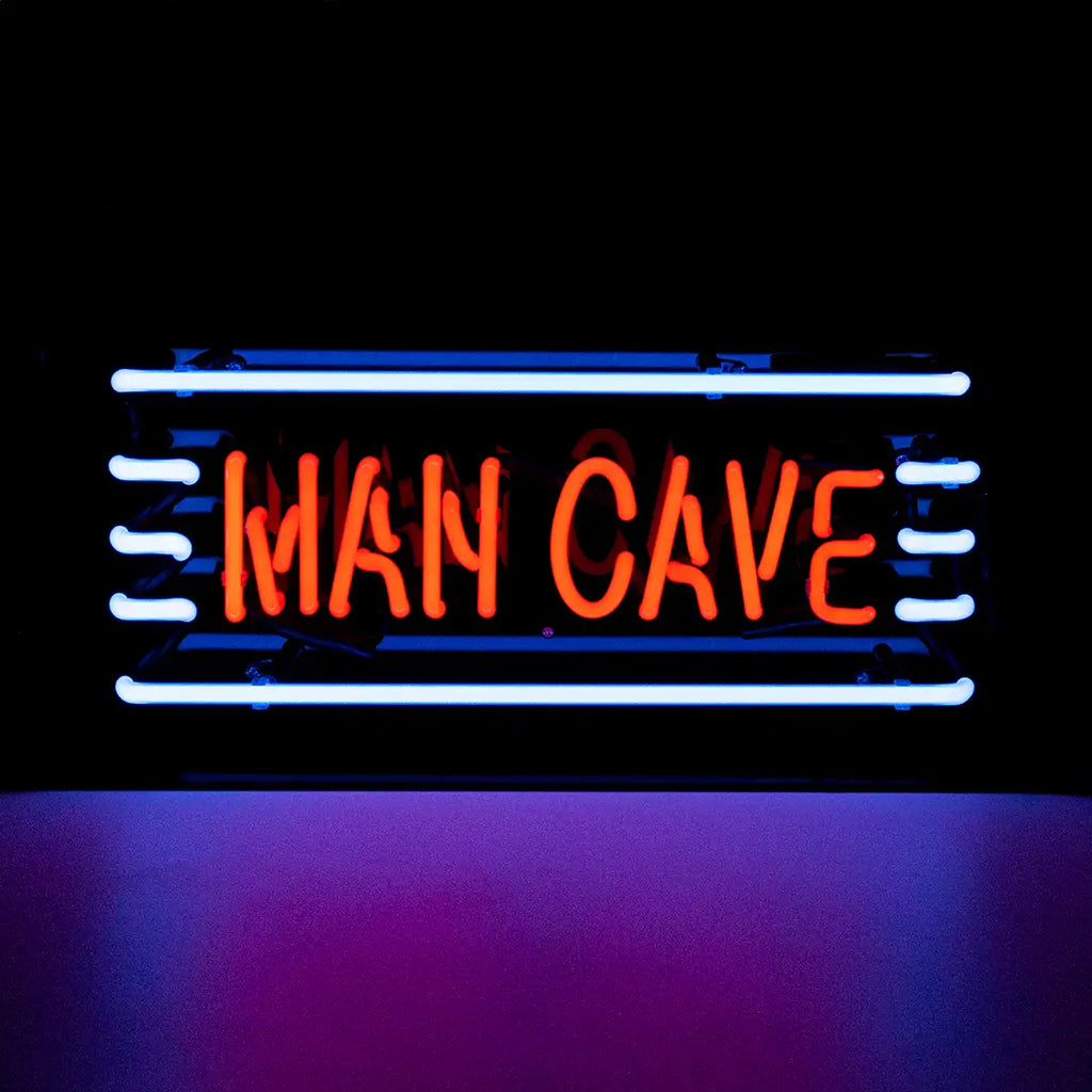 FORMA's Neon "Man Cave" Light, a vibrant sign to personalize your sanctuary with a stylish glow.