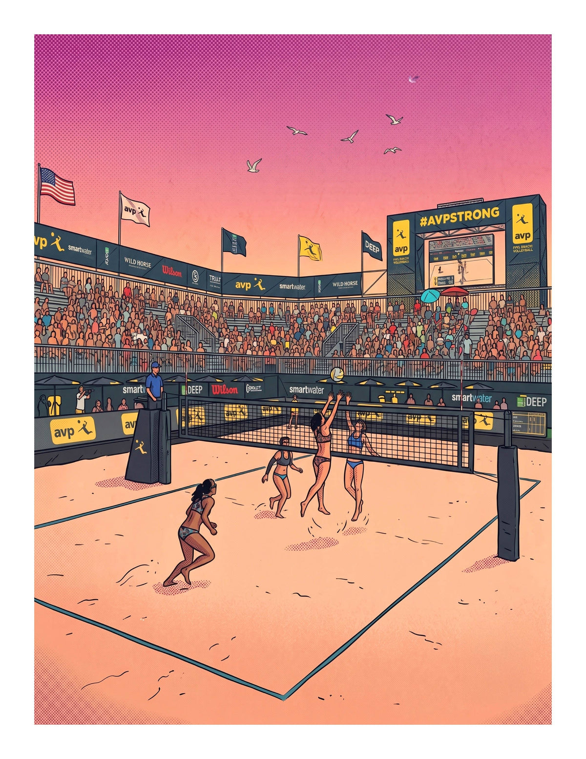 Hermosa Beach AVP Print