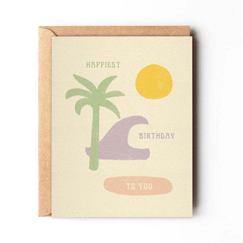 Happiest Birthday to You Card - Colorful design to celebrate birthdays.
