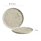 Bio Stoneware Campestre Dessert Plate, 8.46"