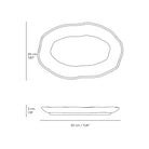 Shallow Oval Platter Medium Stoneware 11.81x7.87" Campestre