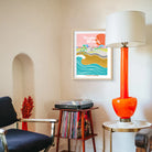 Artistic representation of Venice Beach's vibrant boardwalk and serene waves, capturing the essence of California's coastal gem.