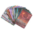 Moonology Manifestation Oracle Card Deck by Yasmin Boland with celestial artwork and moon imagery.