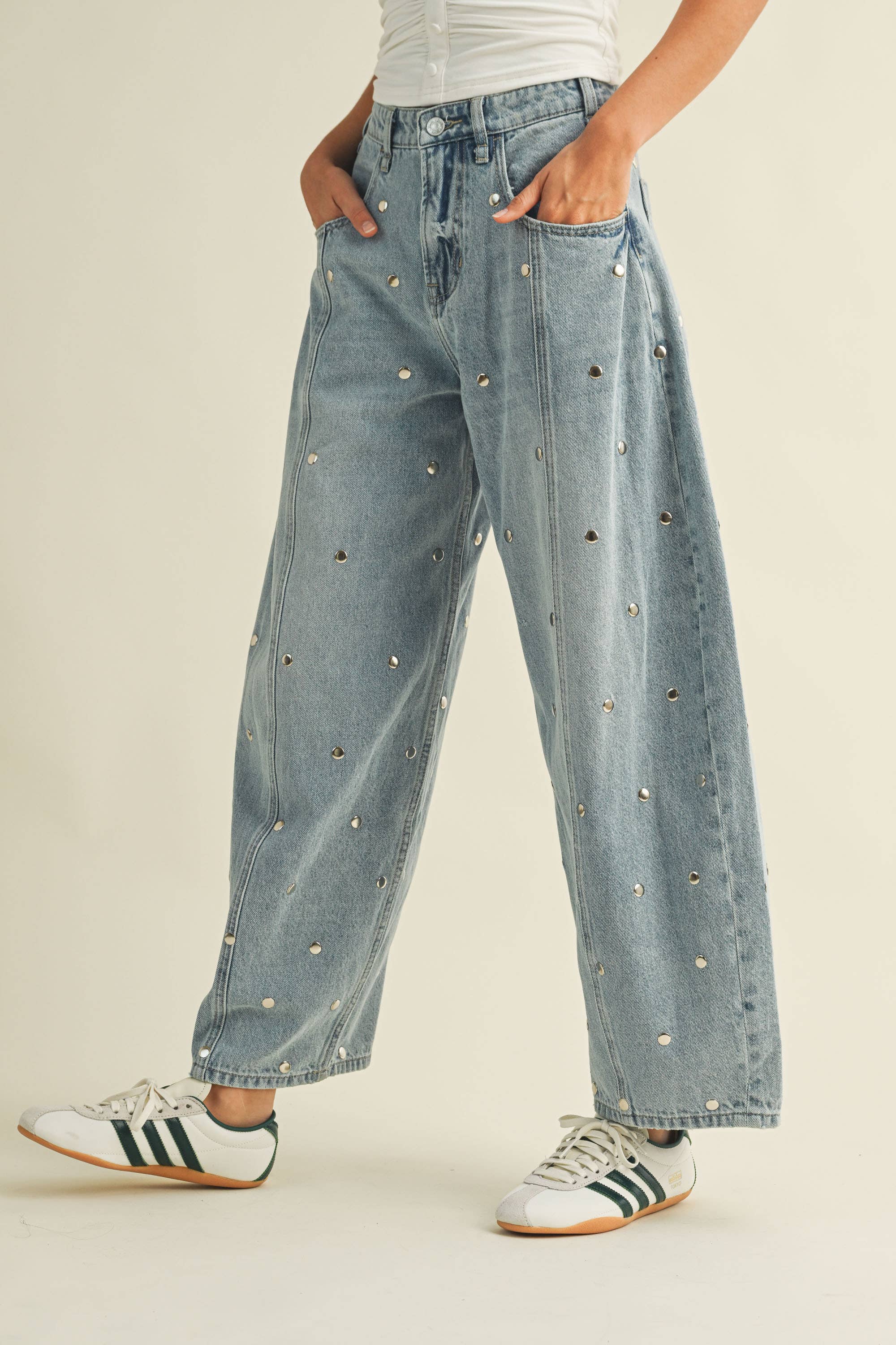 Rivet Denim Pants