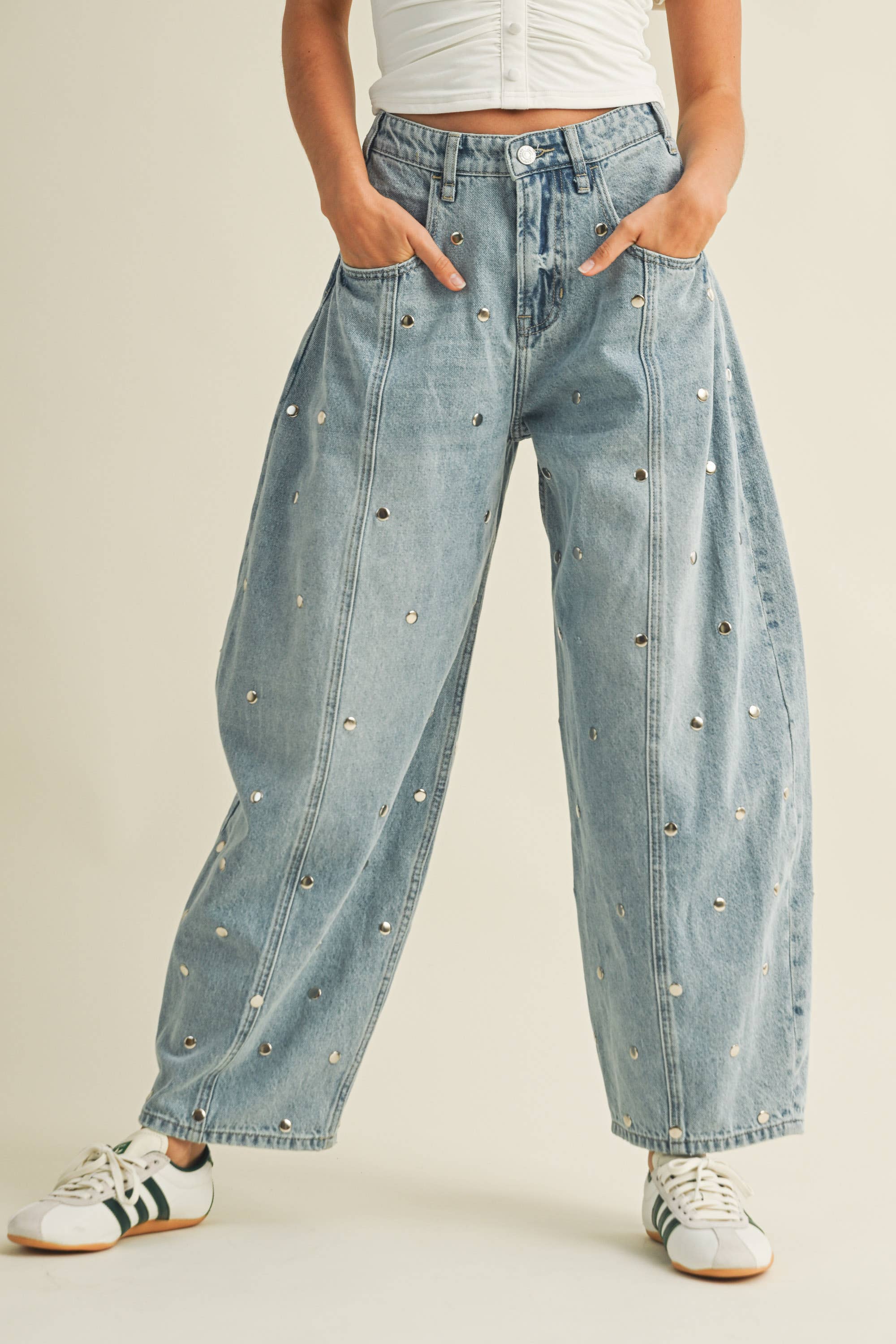 Rivet Denim Pants