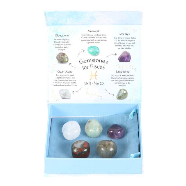 Pisces Crystal Set - Amethyst, Labradorite, Intuition Stones