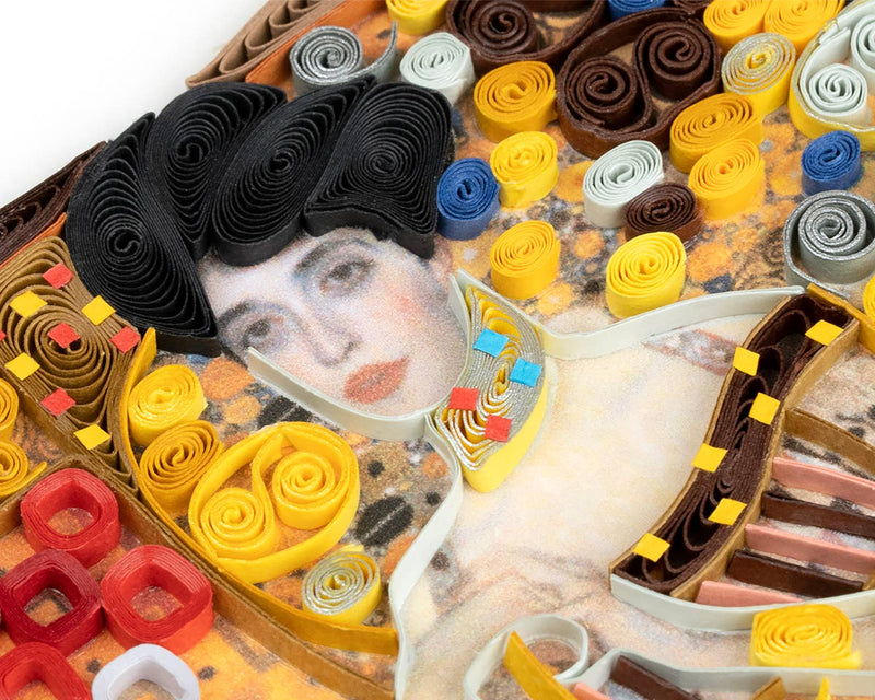 Quilled Lady in Gold, Klimt Greeting Card