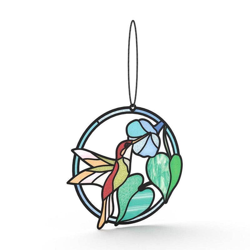 Smile to Your Heart Hummingbird Suncatcher Card