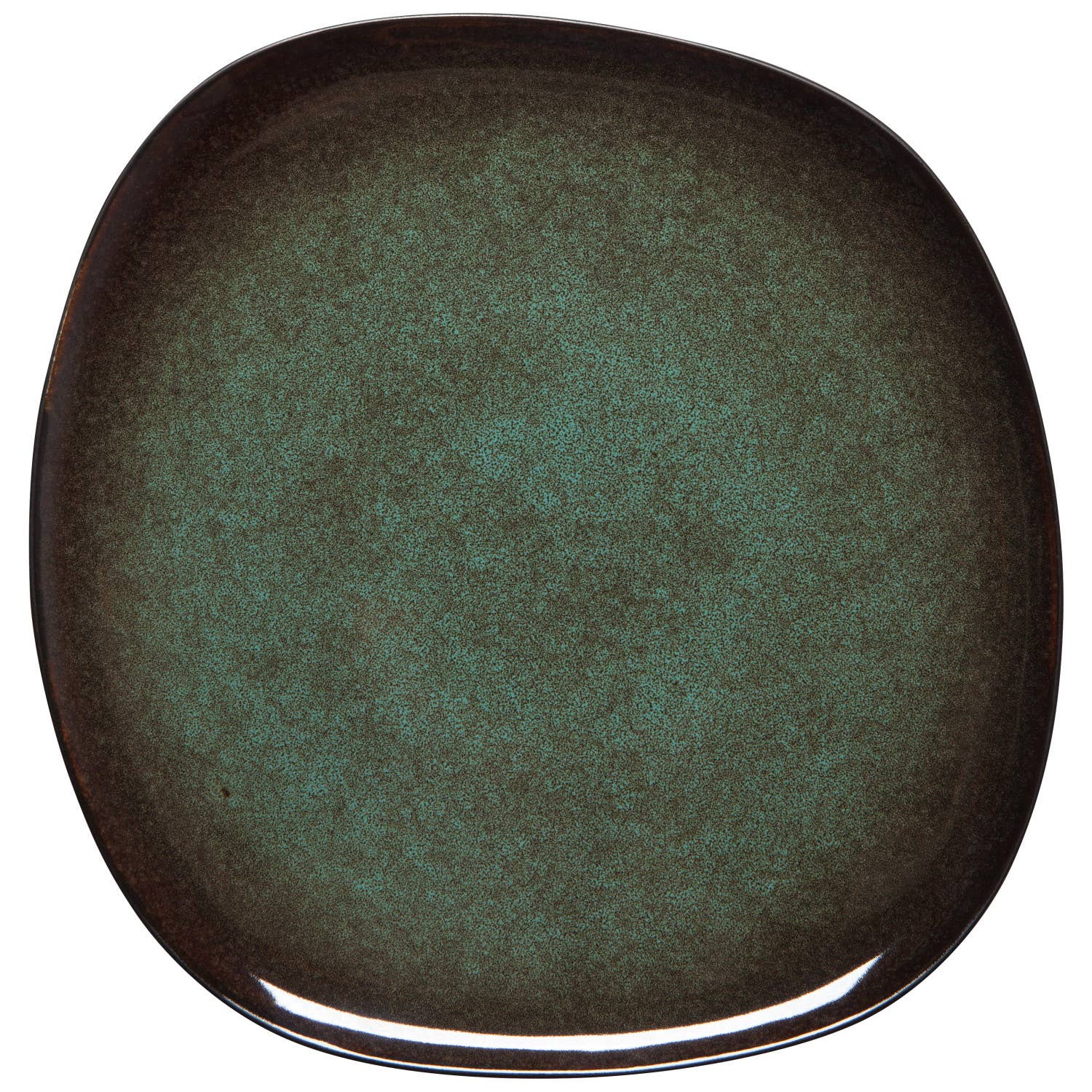 Tumble Plate featuring a smooth, polished surface with rich, earthy tones, inspired by the inner beauty of tumbled stones.
