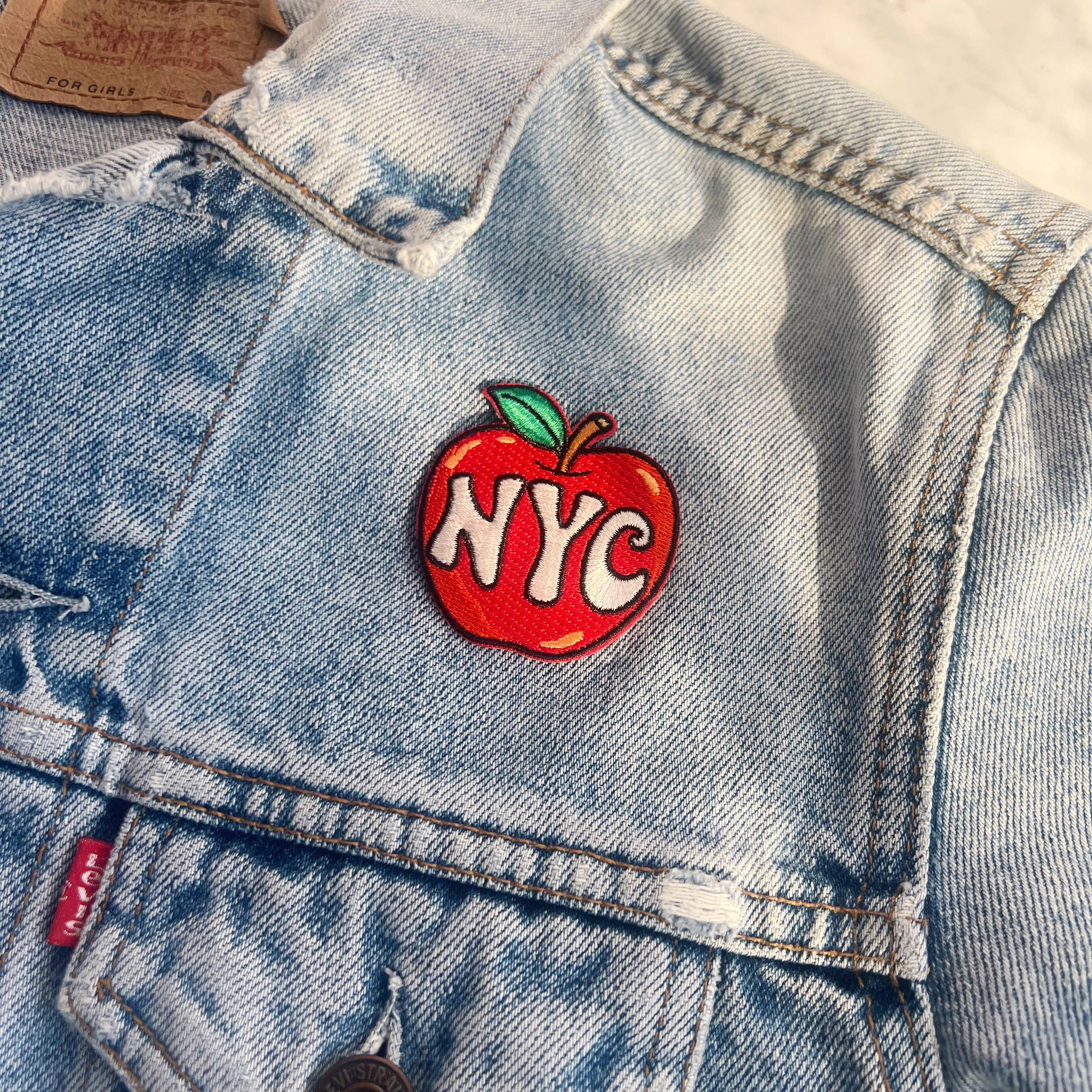 NYC Big Apple Patch featuring a vibrant design of the iconic Big Apple.