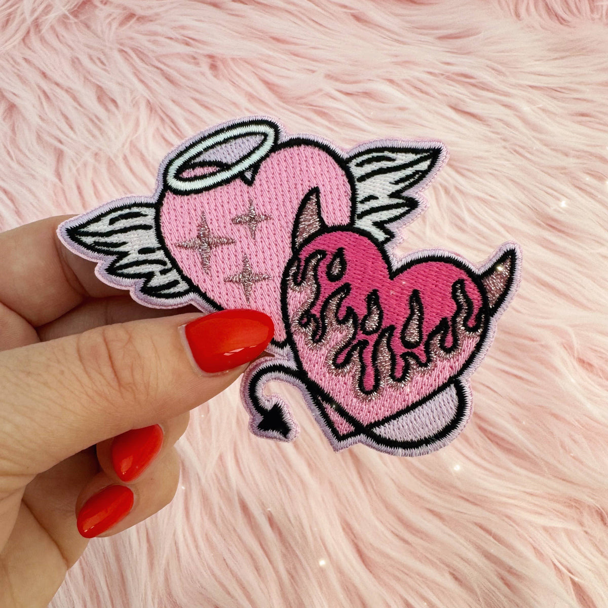 Angel & Devil Hearts Patch