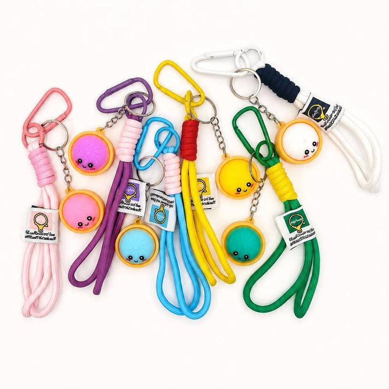 Dumpling Charm Wristlet Keychain