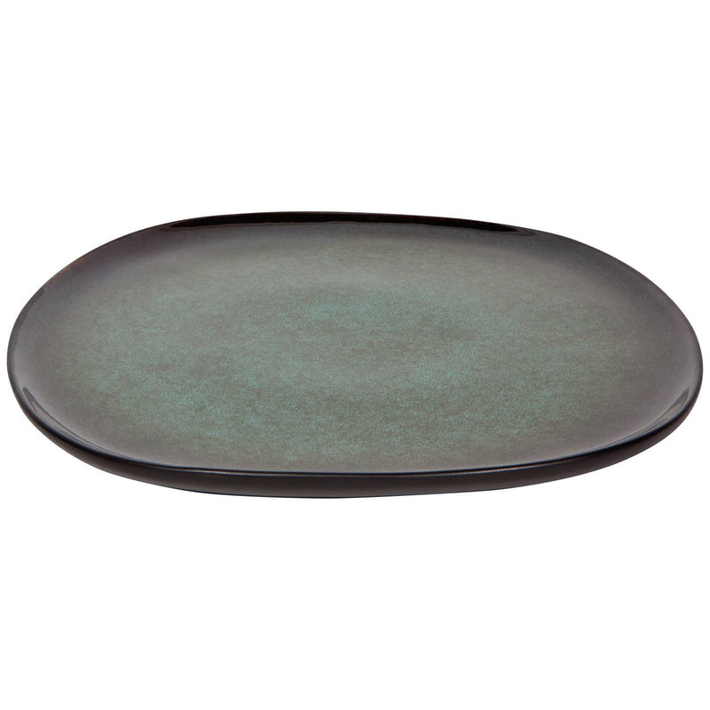Tumble Plate featuring a smooth, polished surface with rich, earthy tones, inspired by the inner beauty of tumbled stones.