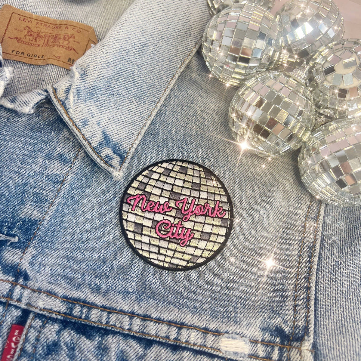 Disco Ball New York City Patch