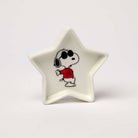 Star-shaped ceramic trinket dish featuring a black-and-white beagle wearing sunglasses and a red "Joe Cool" shirt, packaged in a blue and red gift box.