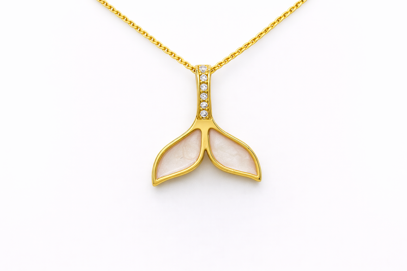 Coastal White Tail Necklace