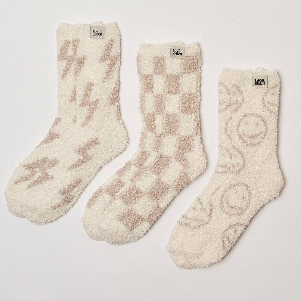 Lightning Bolt Cozy Socks