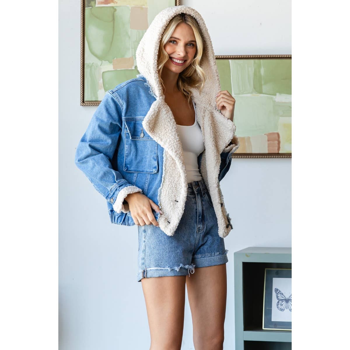 Aspen Hooded Denim Jacket