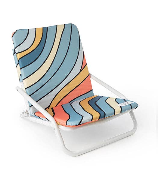 Blue Wavy Beach Chair