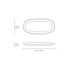 Shallow Oval Platter Small 9.06 x 4.33" Campestre