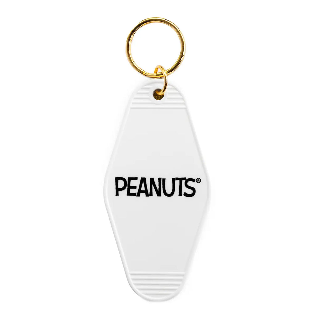 Peanuts Snoopy Peace Movement Key Tag - Snoopy promoting peace. A stylish and meaningful accessory for keys or bags.
