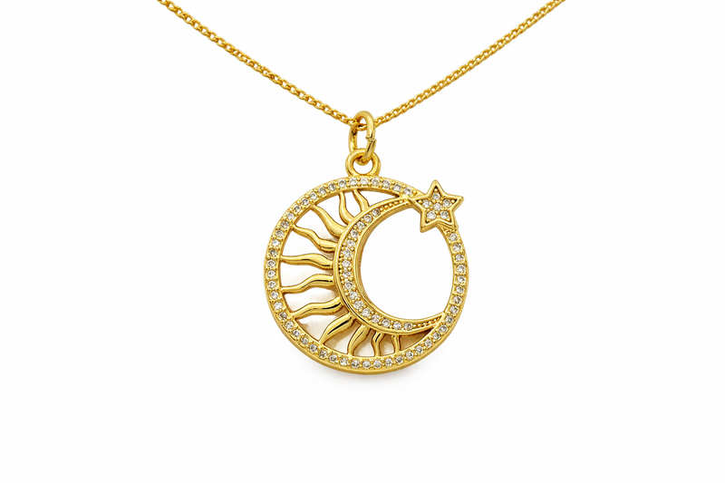 Stellar Crescent Necklace
