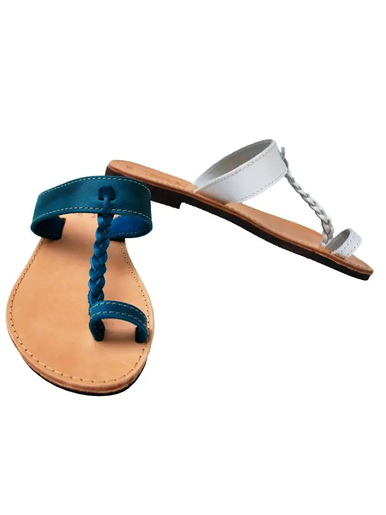 Braided toe 2025 ring sandals