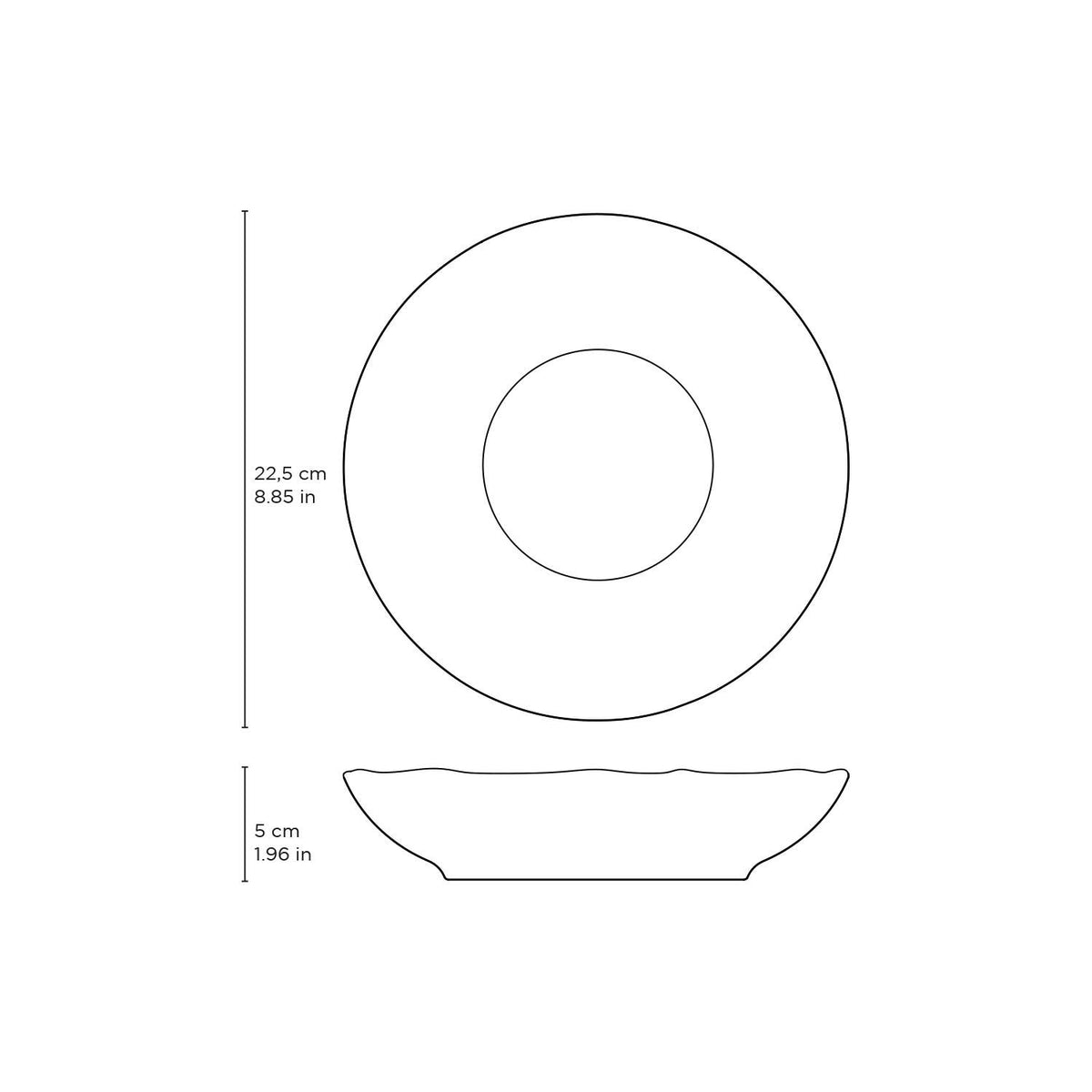 Bio Stoneware Campestre Salad Bowl, 28 Oz