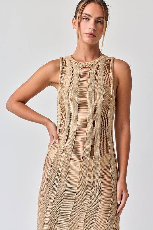 Mia Ladder Knit Dress Medium Mia Ladder Knit Dress Medium
