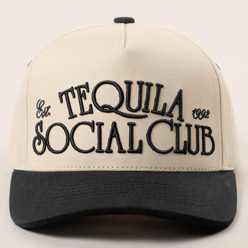 Tequila Social Club Embroidery Two-Tone Trucker Hat