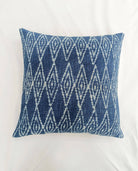 Indigo Blue Throw Pillow Cover: High-quality fabric pillow cover in rich indigo hue, epitome of sophistication.