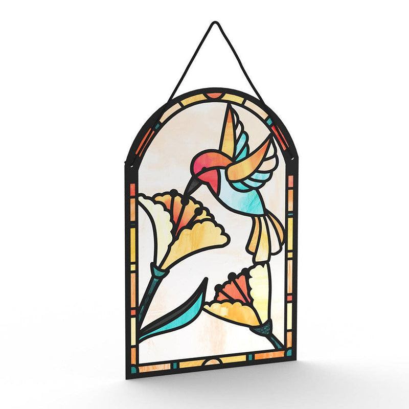 Sparkling Hummingbird Suncatcher Card