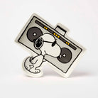 Snoopy pin dish featuring a boombox design, ideal for holding small items.