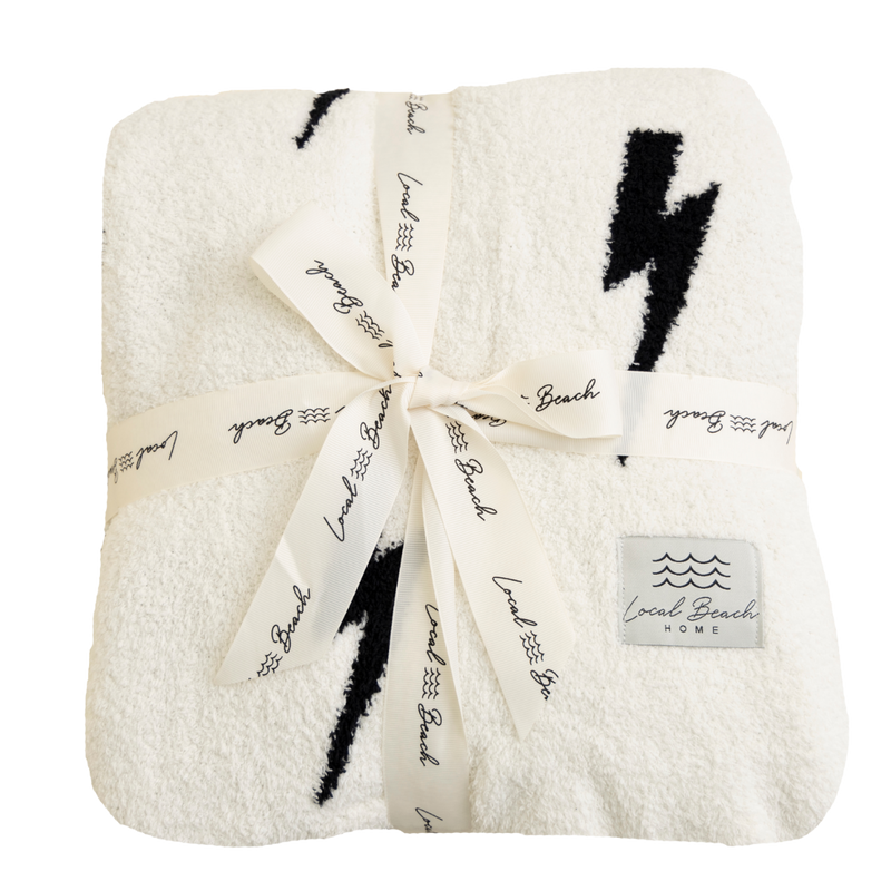 Lightning Bolt Luxe Home Blanket