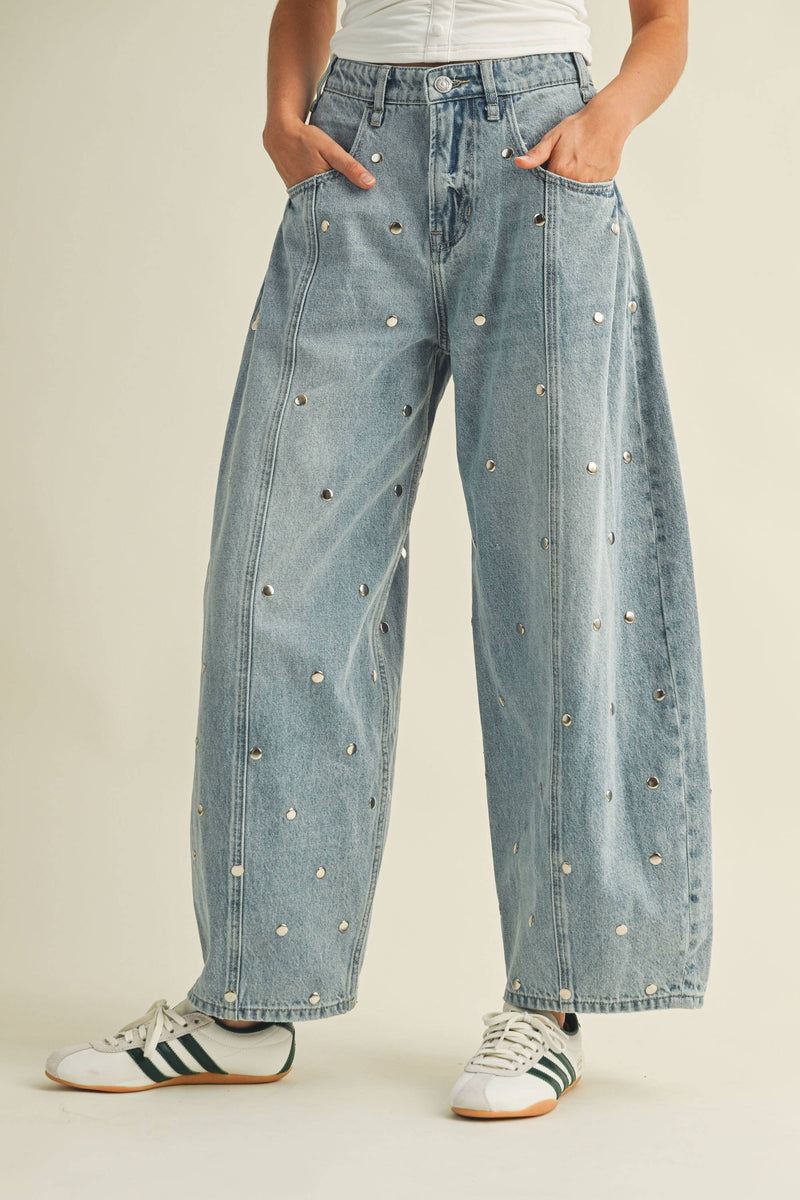 Rivet Denim Pants