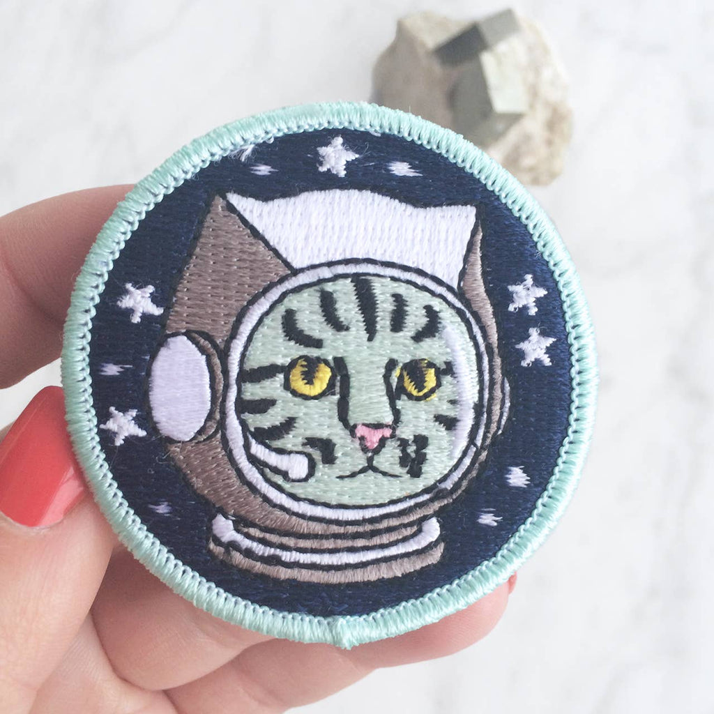 Astro Kitty Patch - Adorable patch featuring a space-traveling kitty for a playful and cosmic touch.