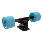 Sway Longboard with a natural wood finish and colorful graphics, equipped with high-quality wheels and trucks.