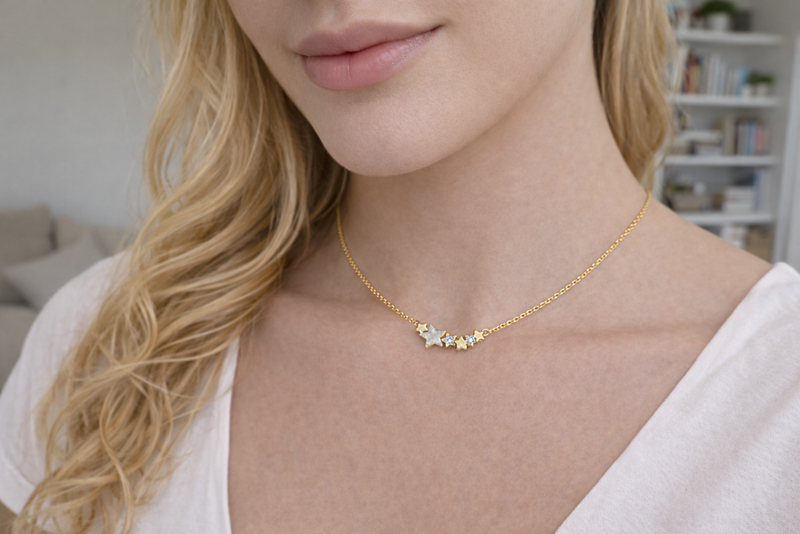 Twinkle Opal Star Charm