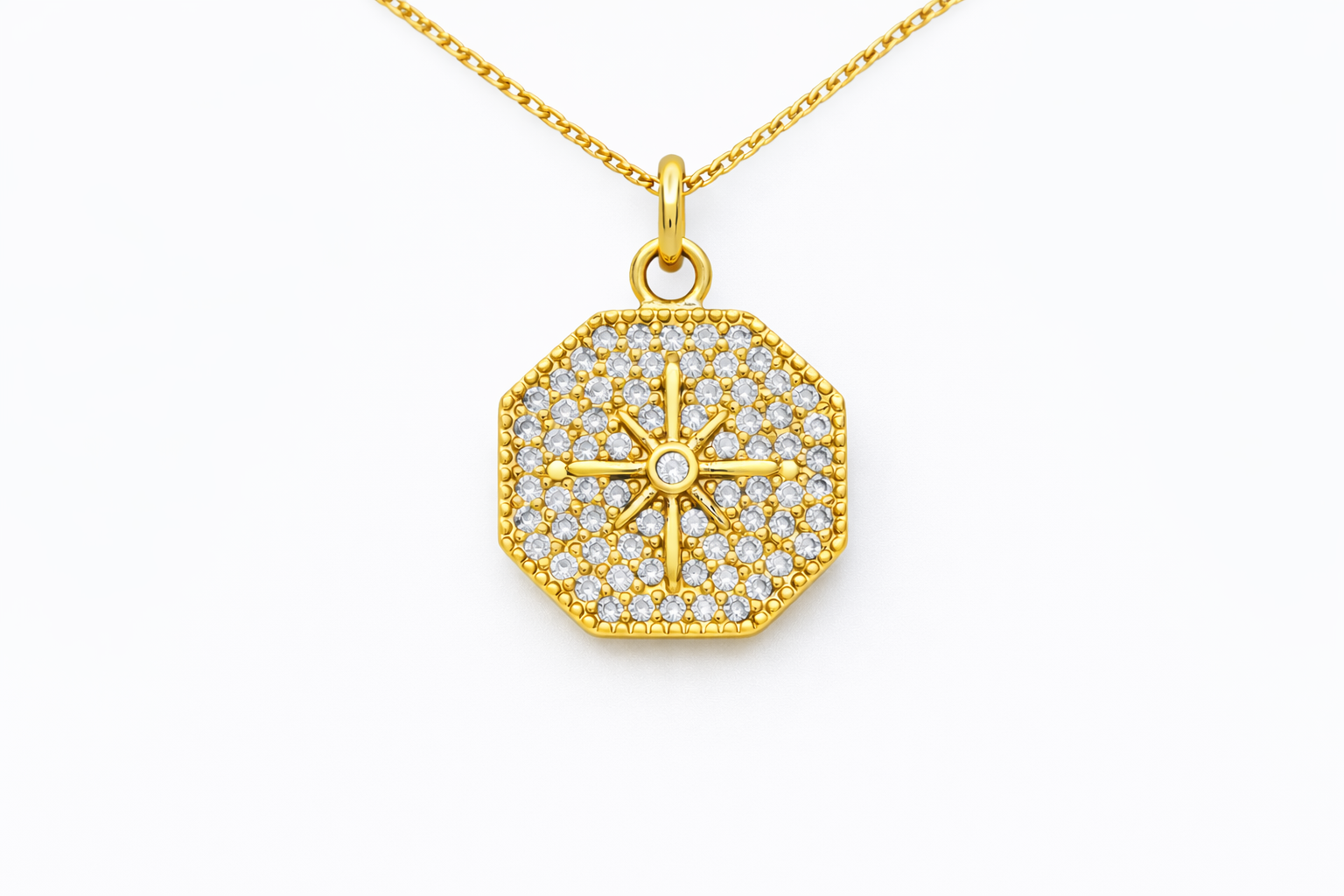 Octagon Starburst Necklace