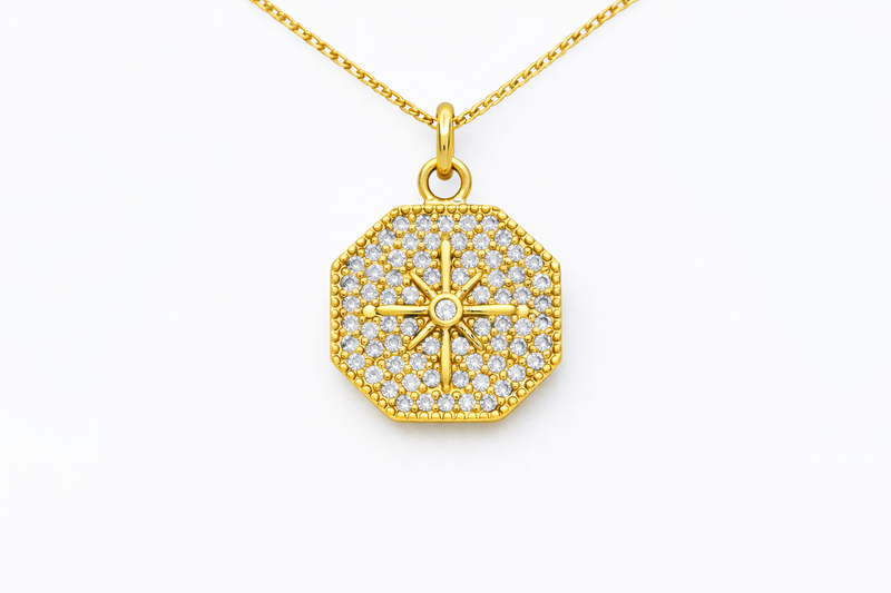 Octagon Starburst Necklace