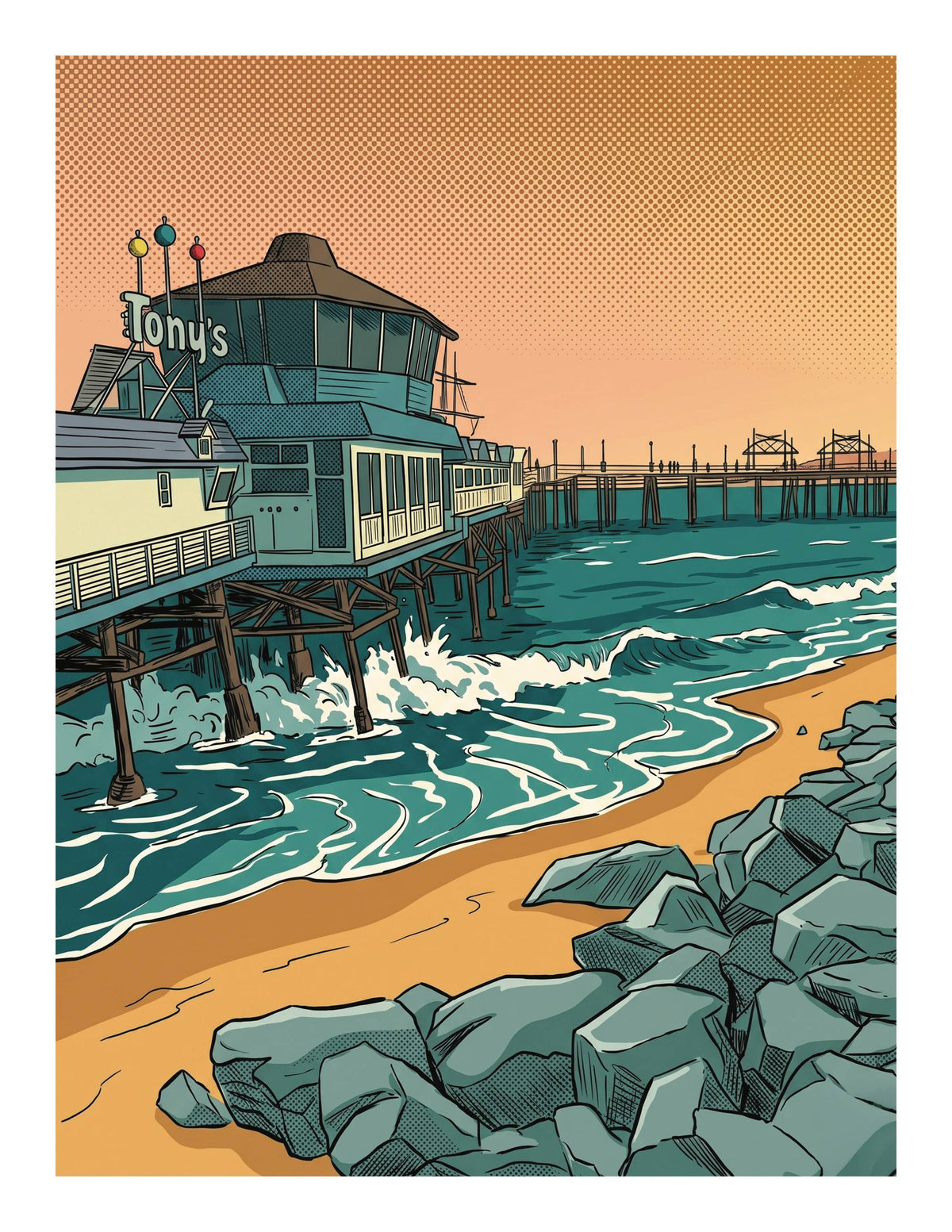 Redondo Beach Tony's Print