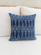 Indigo Blue Throw Pillow Cover: High-quality fabric pillow cover in rich indigo hue, epitome of sophistication.