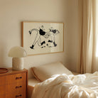 Frolicking Cowgirls With Wine Minimal Western Art Print