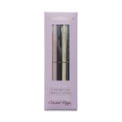 "Celestial Magic" slim metal pen set of four in pastel colors, with celestial-themed quotes, in a lavender box.