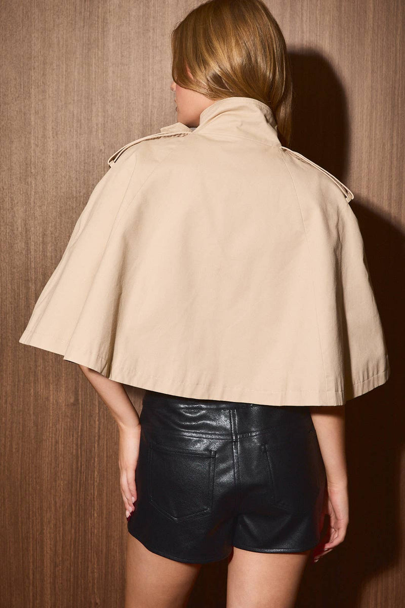 Betsy Trench Cape Coat