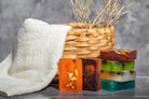 Aloe Vera Soap Bar with natural aloe vera extracts, vegan handcrafted soap bar in green, with botanical inclusions.