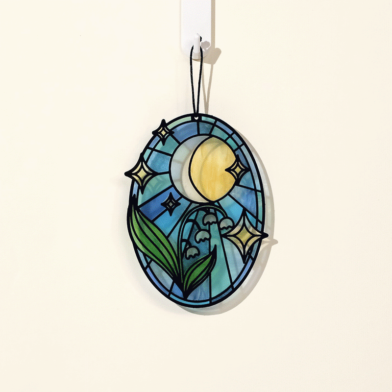 Shine Bright Twilight Bloom Suncatcher Card