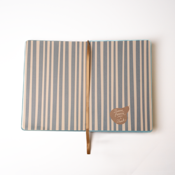Daisy Frame embroidered hardbound notebook by Denik, alternate view