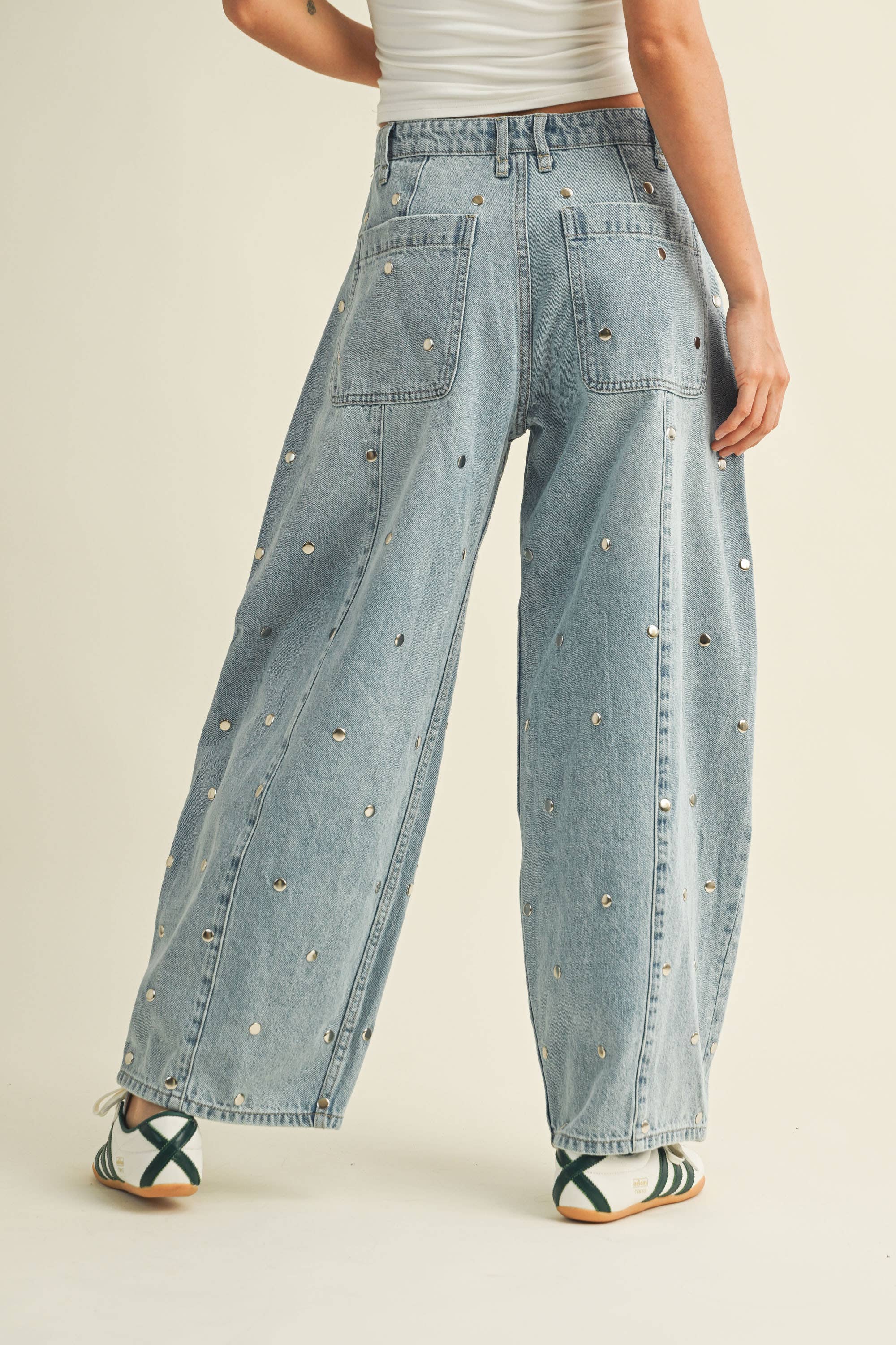 Rivet Denim Pants